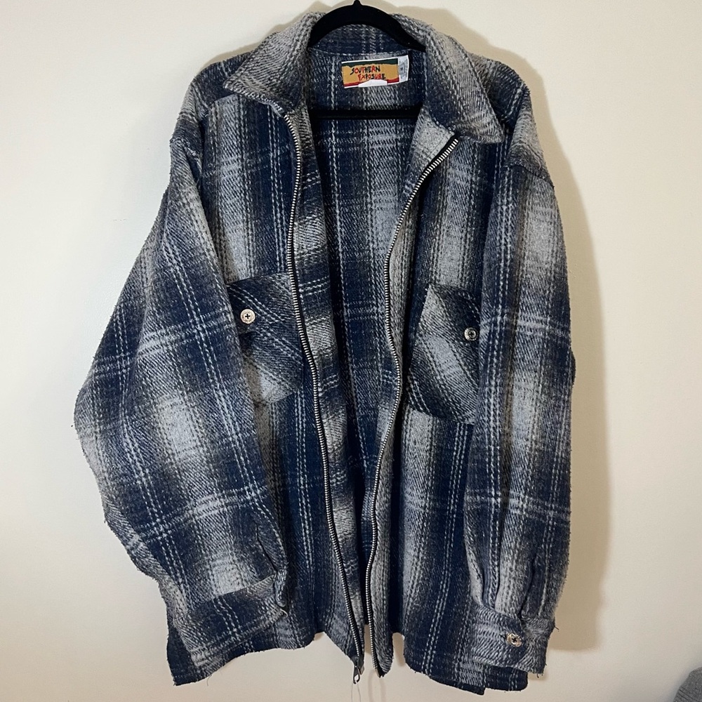Vintage Plaid oversized Jacket